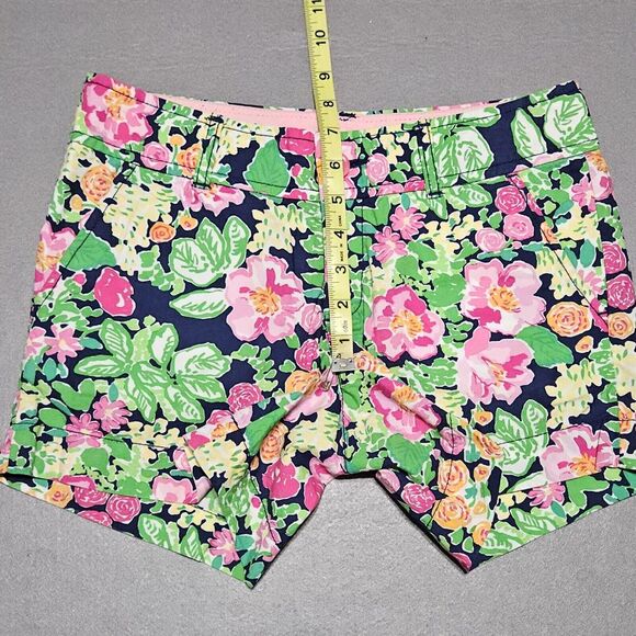 Lilly Pulitzer Callahan Shorts Size 00 Getaway Garden Floral Preppy Casual Chino - Picture 4 of 10